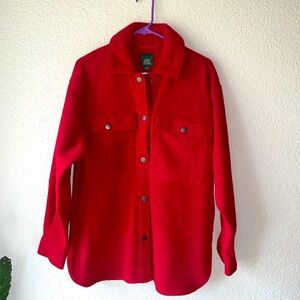 Wild Fable red soft shacket type jacket. New w/tags. Size Small